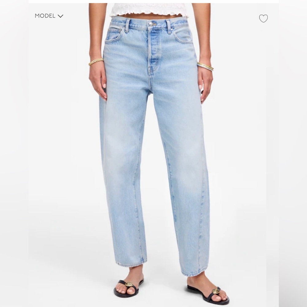 Madewell Pieced Barrel Jean Foster Wash 29 worn once!